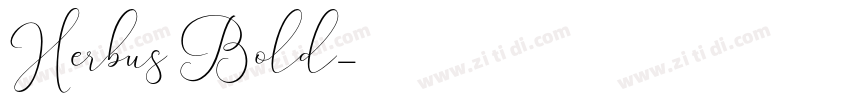 Herbus Bold字体转换